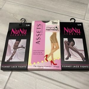 Bundle of three NWT tights and hose